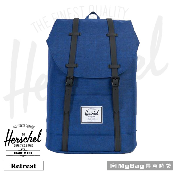 Herschel 後背包 單寧布藍 15吋休閒電腦後背包 Retreat-1335 得意時袋