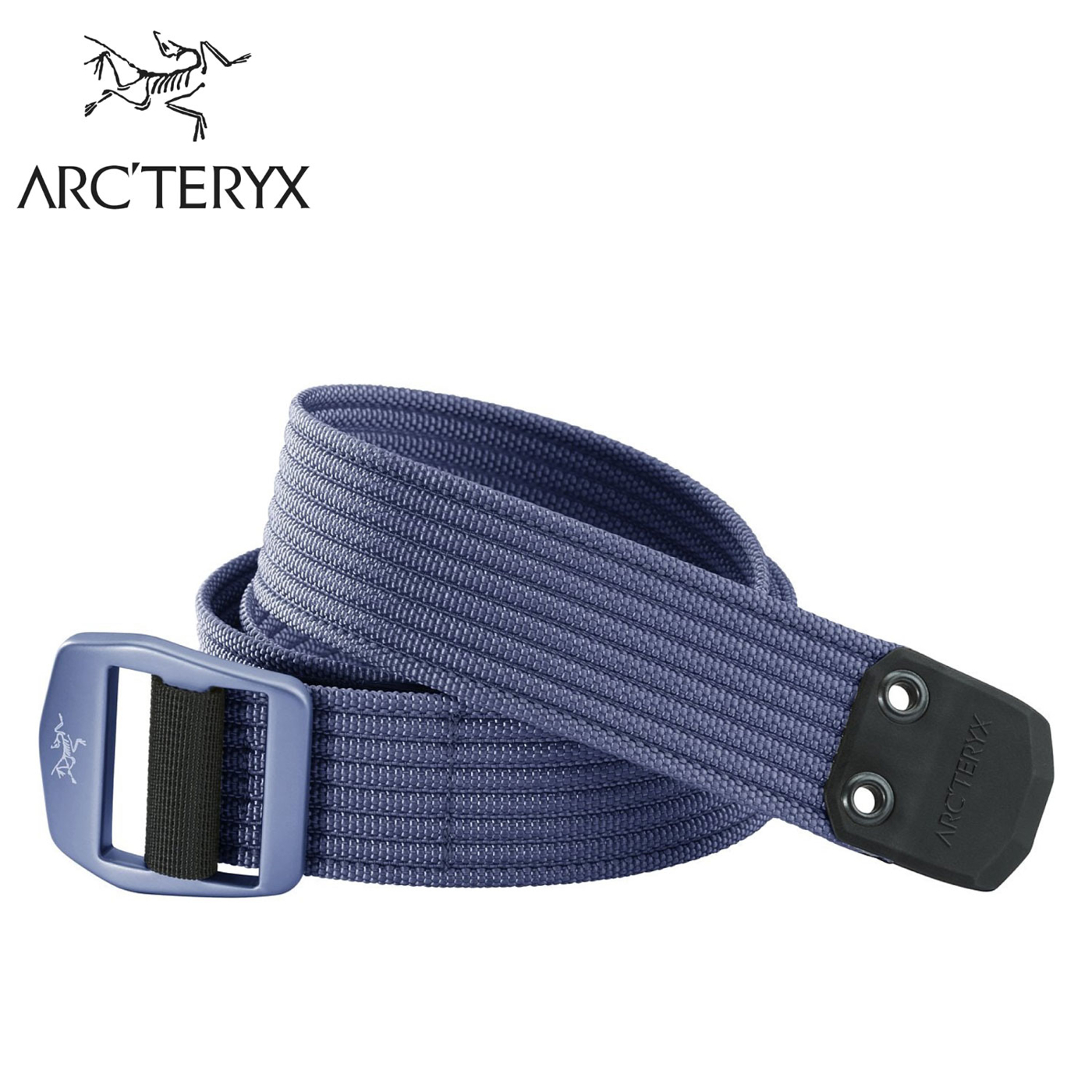 【ARC'TERYX 始祖鳥 LOGO 尼龍腰帶《夜影灰》】17381/腰帶環/鋁釦帶/運動腰帶