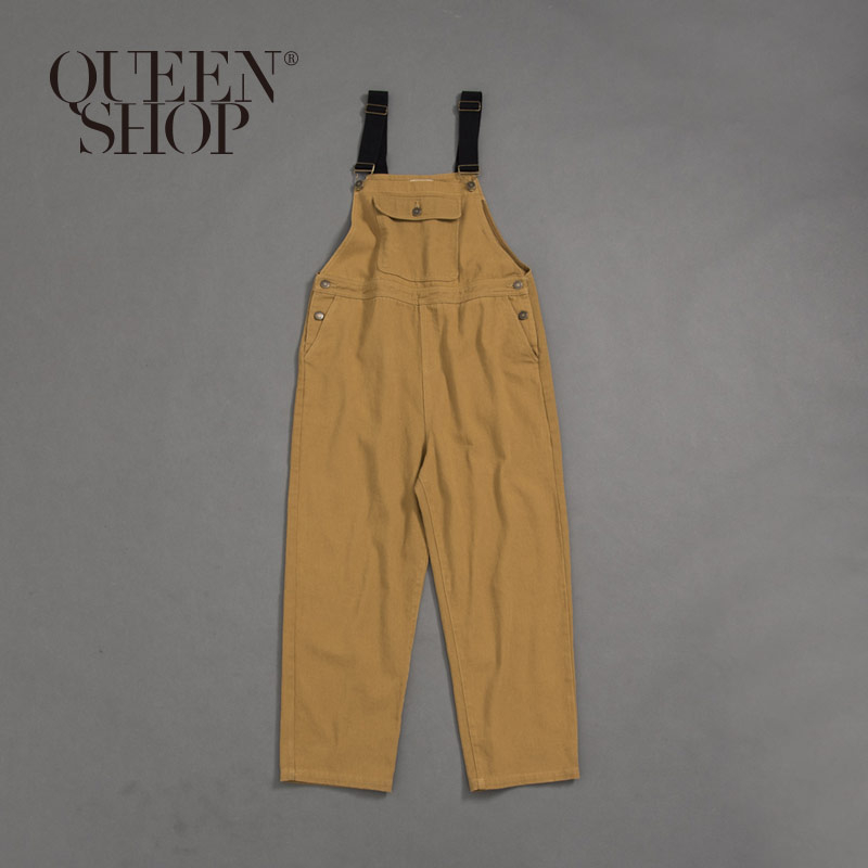 Ｑｕｅｅｎ Ｓｈｏｐ【04050587】女裝 配色吊帶寬版連身褲＊現+預＊