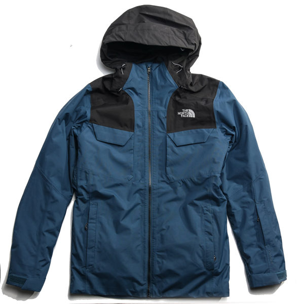 THE NORTH FACE 北臉 三合一 防水 藍黑 連帽外套 可拆內裡 男 (布魯克林) NF0A3M4M3ZP