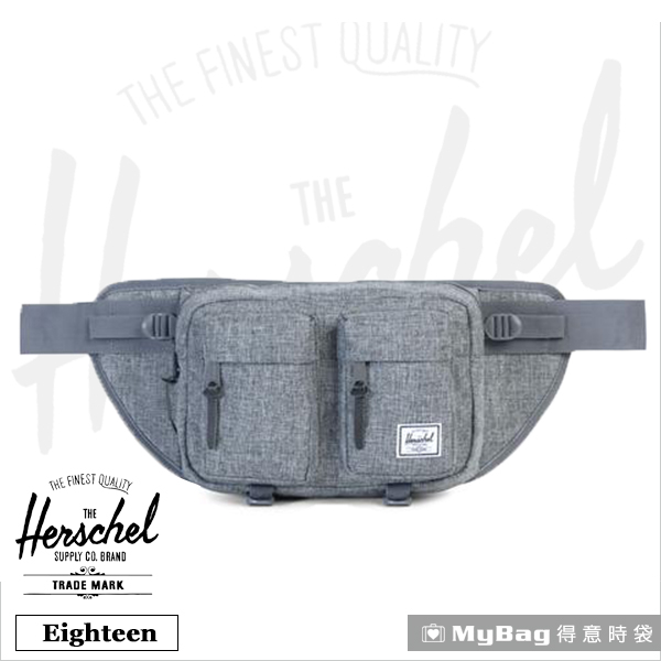 Herschel 腰包  灰色  單肩雙口袋側背包 Eighteen-919 得意時袋