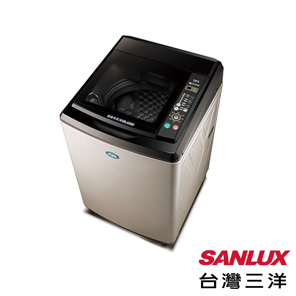 回函送全聯500元禮券 2019/06/01-06/31止 台灣三洋 SANLUX 媽媽樂 13kg 超音波定頻單槽洗衣機 SW-13NS6