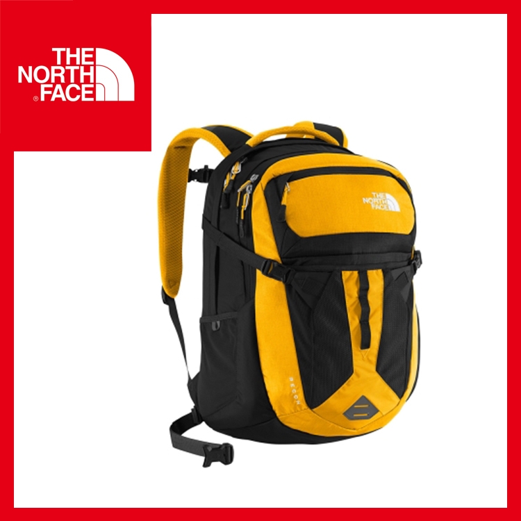 【The North Face 31L 15吋電腦背包《光譜黃/黑》】CLG4/出國/旅遊/休閒