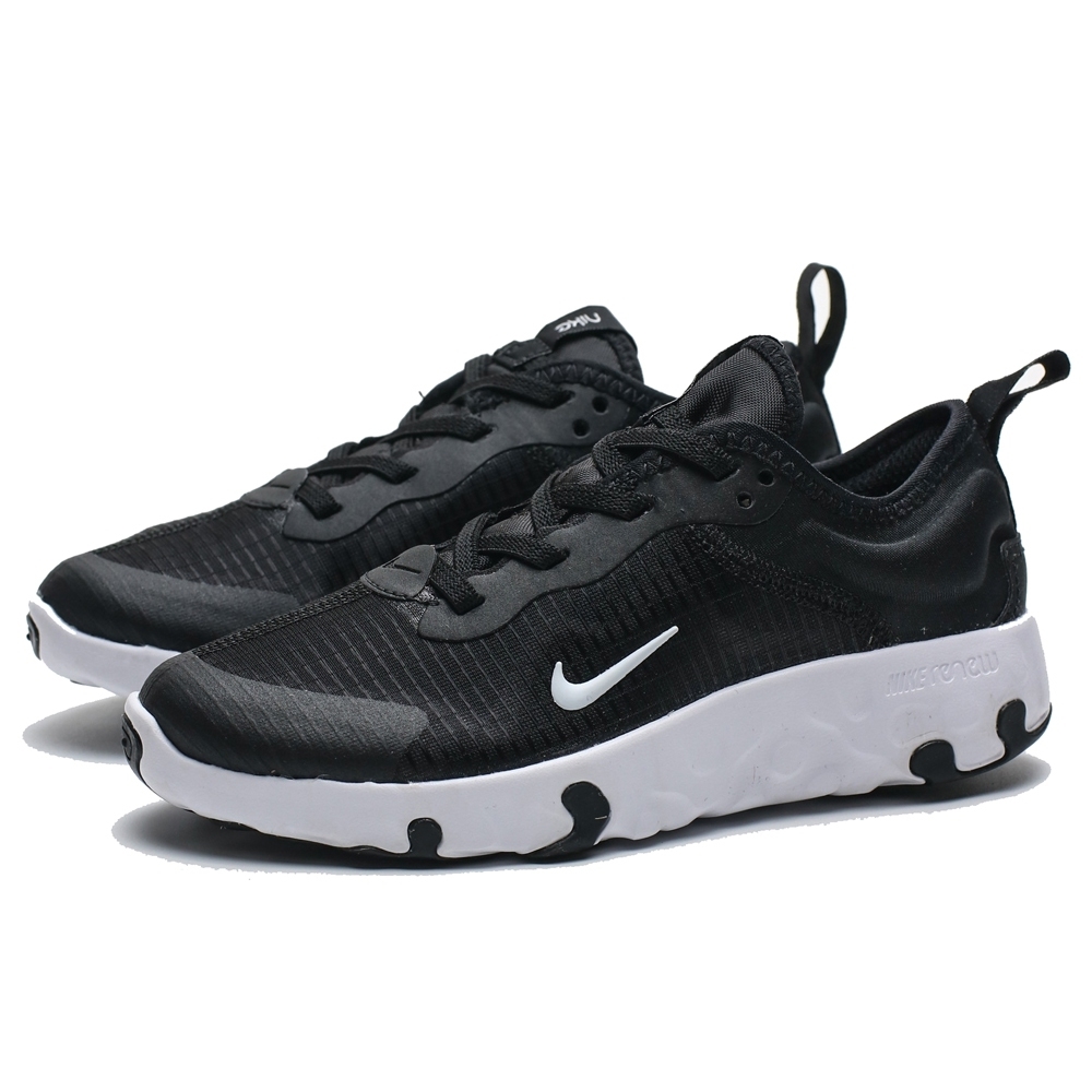 NIKE RENEW LUCENT (PS) 黑白 網格 假鞋帶 運動鞋 中童 (布魯克林) CD6904-001