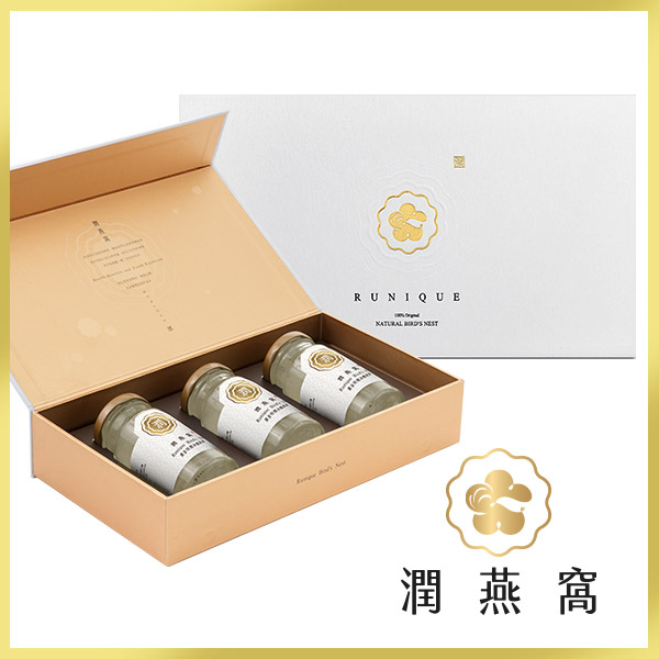 【時時樂限定】潤燕窩 黃金特潤冰糖燕窩3入禮盒(140ml x3瓶) 冰糖燕窩 送禮推薦