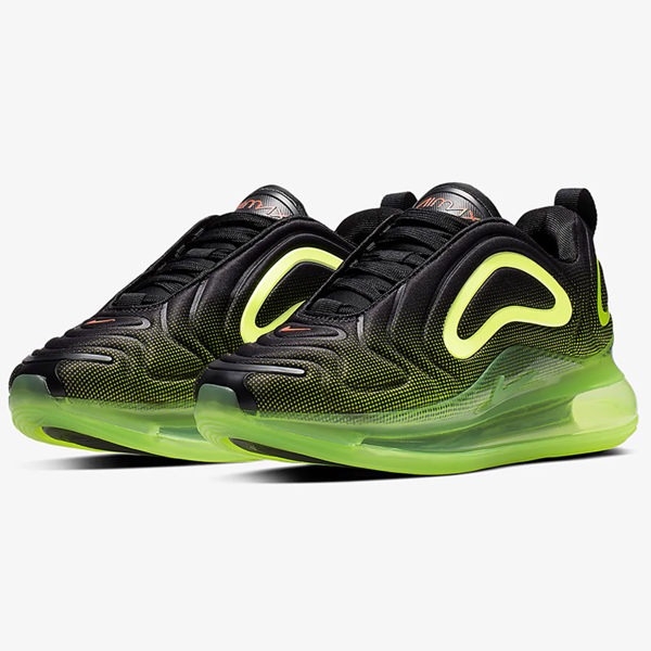 Nike Air Max 720 GS 女鞋 大童 慢跑 休閒 氣墊 避震 黑 綠【運動世界】AQ3196-005