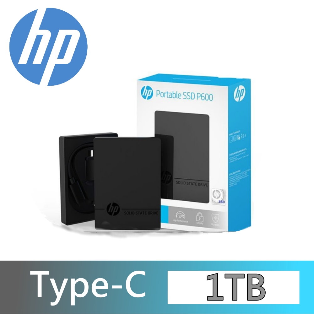 HP P600 1TB Type-C SSD 外接式固態硬碟 USB 3.1 1T