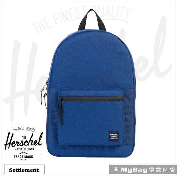 Herschel 後背包 鈷藍 防水拉鍊15吋電腦後背包 Settlement-1384 得意時袋