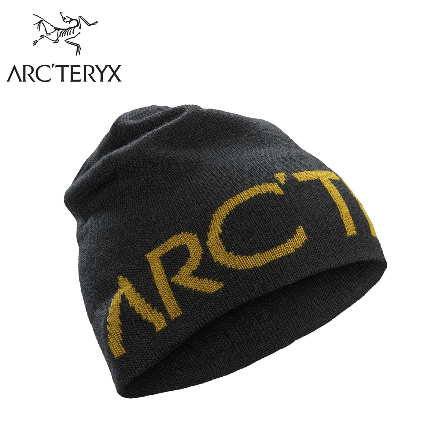 【ARC'TERYX 始祖鳥 LOGO 針織毛帽《24K黑》】15221/羊毛保暖帽/針織帽/雪帽