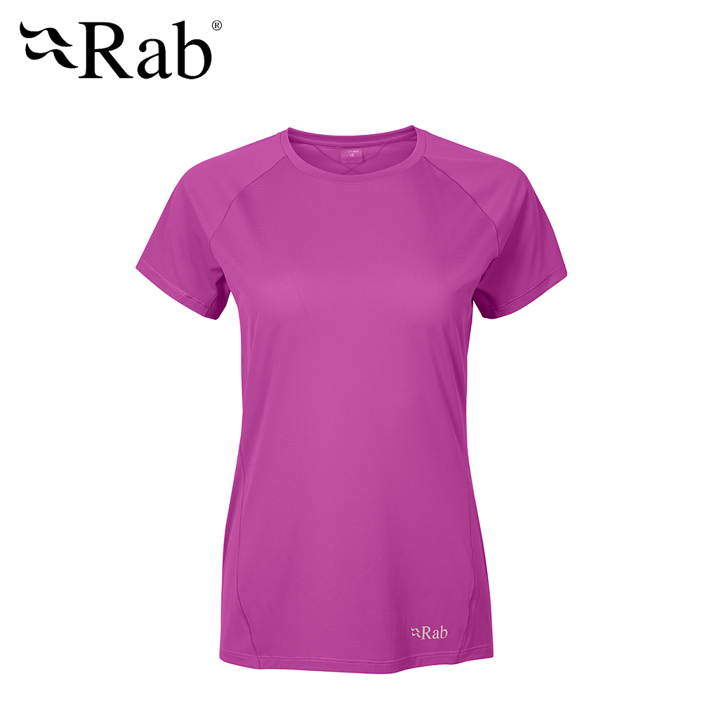 英國 RAB Force SS Tee 透氣短袖排汗衣 女款 牡丹桃 #QBU56