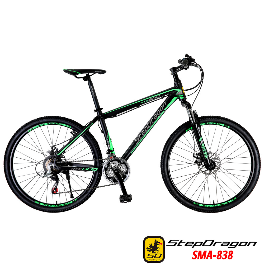 【StepDragon】SMA-838 26吋 搭配 SHIMANO 21速 鋁合金碟煞 登山車