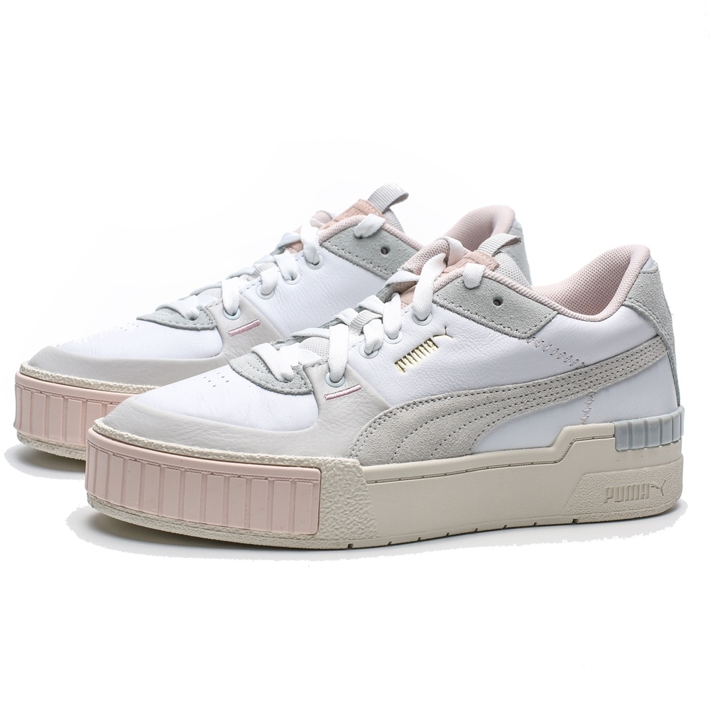 PUMA CALI SPORTS MIX WNS 粉 米白LOGO 麂皮 厚底 休閒鞋 女 (布魯克林) 37120202