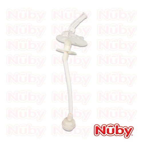 Nuby 吸管配件組 晶透杯系列 大麥町狗狗造型杯 360度吸管