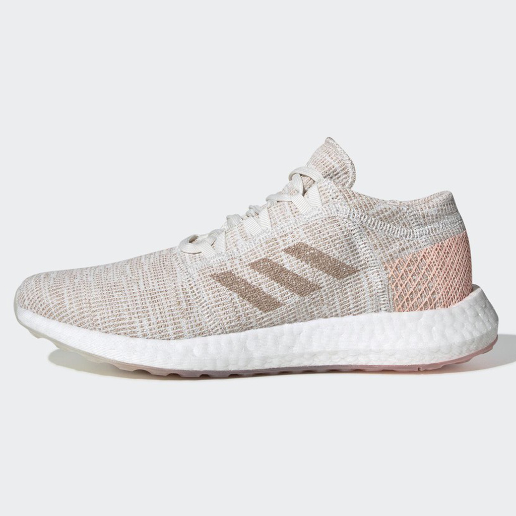 Adidas PUREBOOST GO 女鞋 慢跑 休閒 襪套 輕量 避震 透氣 卡其【運動世界】G54519