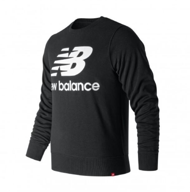 New Balance 男款黑色基本LOGO衛衣-NO.AMT91548BK