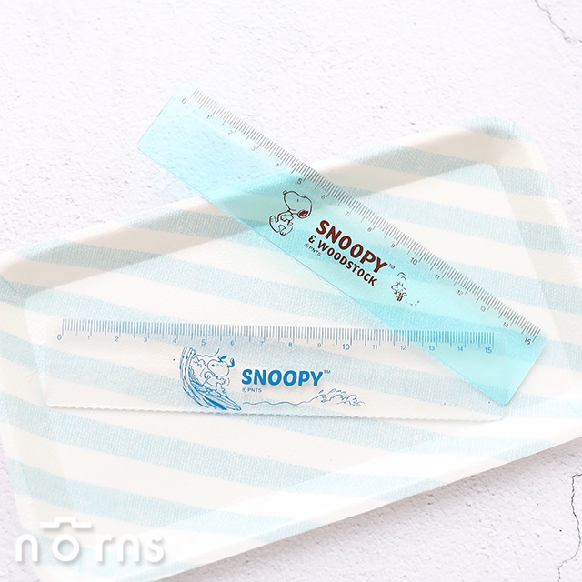 【Snoopy鋸齒邊直尺】Norns 史努比 製圖 可愛文具 透明15CM 正版授權 尺規
