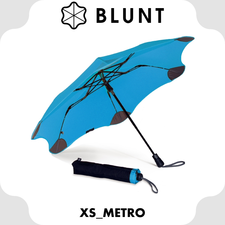 【BLUNT 紐西蘭 XS_METRO UV自動折傘《風格藍》】BLT-X01/摺疊傘/自動傘/雨傘/晴雨傘★滿額送