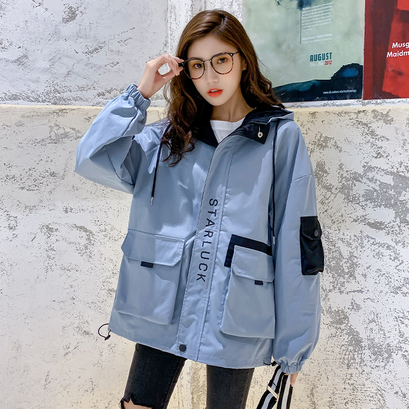 VK旗艦店 韓國學院風寬鬆夾克棒球服長袖上衣單品外套