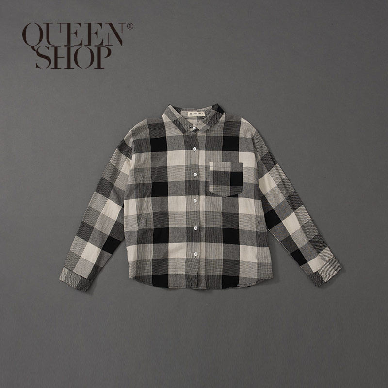 Ｑｕｅｅｎ Ｓｈｏｐ【01023466】女裝 親子系列 格紋襯衫 S/M＊現+預＊