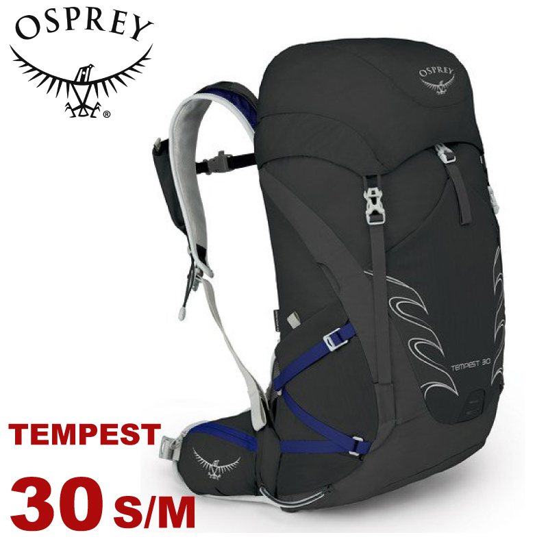 【OSPREY 美國 TEMPEST 30 S/M 登山背包《黑》30L】後背包/自助旅行/雙肩背包/遠足