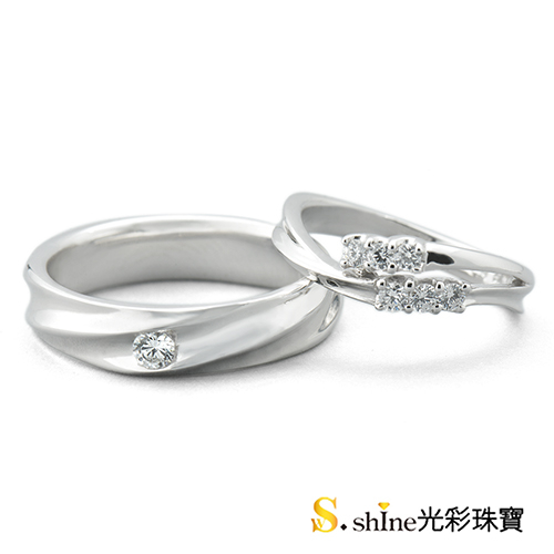 【光彩珠寶】婚戒 14K金結婚戒指 女戒 愛戀