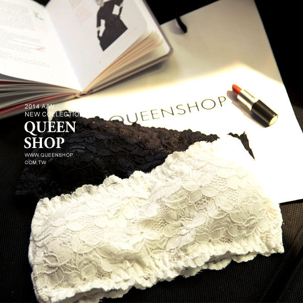 Ｑｕｅｅｎ Ｓｈｏｐ【01041048】布蕾絲平口胸墊小可愛 兩色售 特價＊預購＊