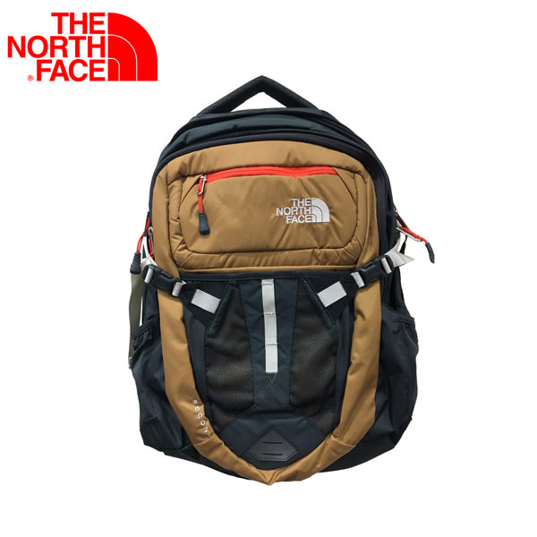 【The North Face 31L 15吋電腦背包 芥末棕/鳳凰木橘】NF00CLG4/電腦書包/筆電包/後背包★滿額送