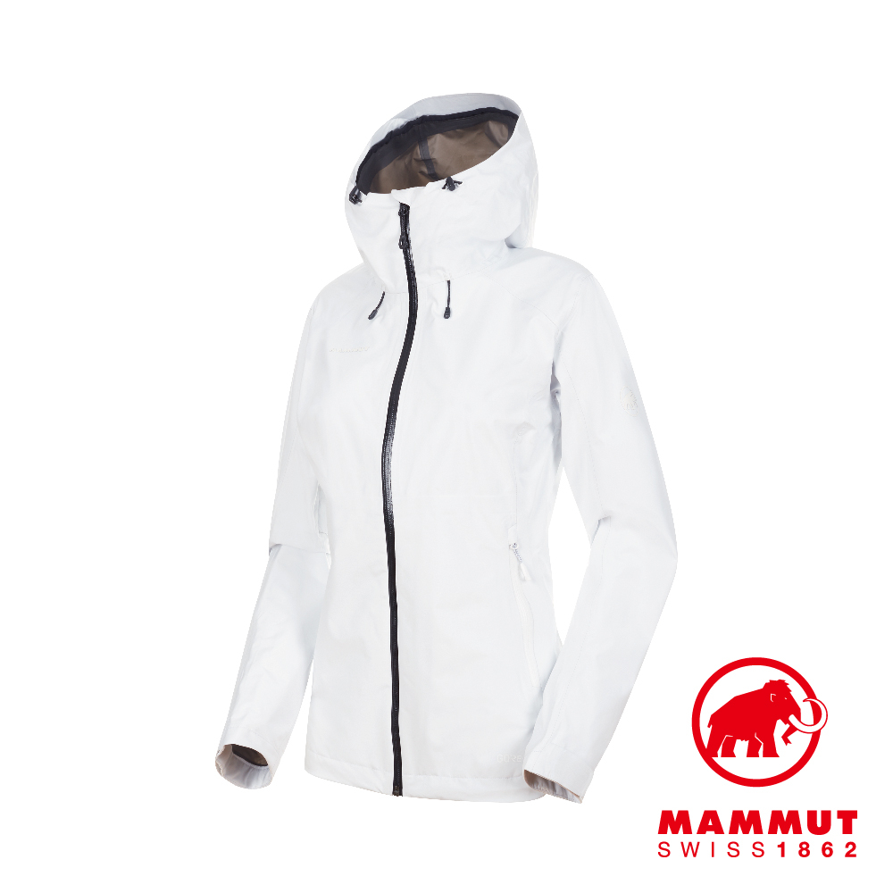 Mammut 長毛象 Convey Tour HS Hooded Jacket 防風防水連帽外套 白/黑 女款 #1010-26022