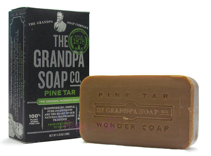 Grandpa Soap 祖父牌 松焦油香皂 120g 潔面沐浴洗髮 多用途香皂 美國原廠進口【彤彤小舖】