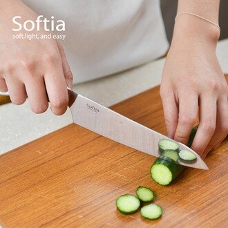 【日本Softia設計廚具】一體成形全功能料理刀(三德刀)-160mm