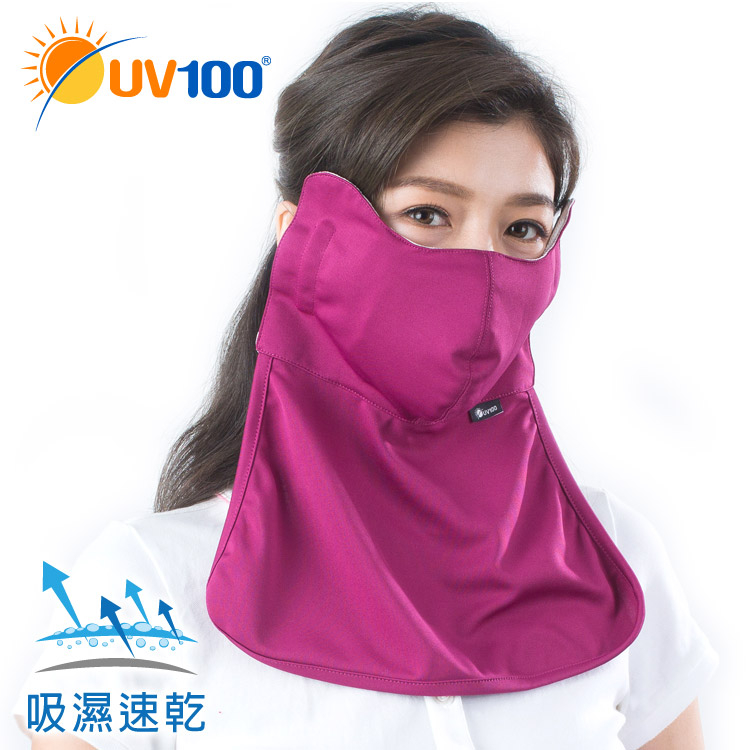 UV100 防曬 抗UV-加強護臉護頸口罩-附濾片