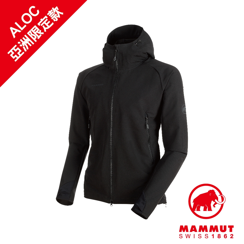 Mammut 長毛象 Runbold Trail SO Hooded Jacket AF 輕量防潑水外套 男款 黑色 #1011-23001 (亞洲限定)