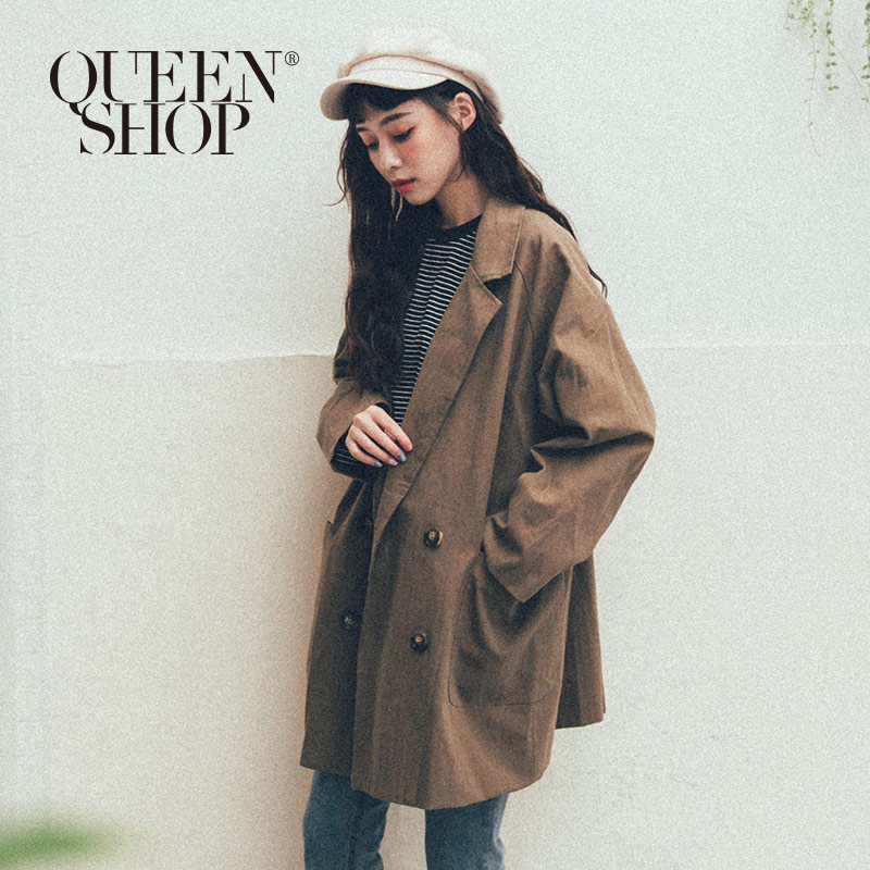 Ｑｕｅｅｎ Ｓｈｏｐ【02030351】長版排釦西裝外套＊現+預＊