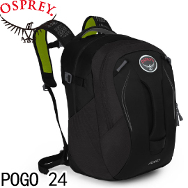 【OSPREY 美國 POGO 24《玄貓黑》兒童背包】POGO 24/兒童背包/日常背包/書包/雙肩背包★滿額送