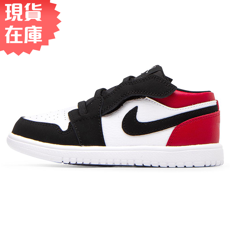 ★現貨在庫★ NIKE AIR JORDAN 1 LOW ALT TD 童鞋 小童 休閒 喬丹 皮革 白黑紅【運動世界】CI3436-116