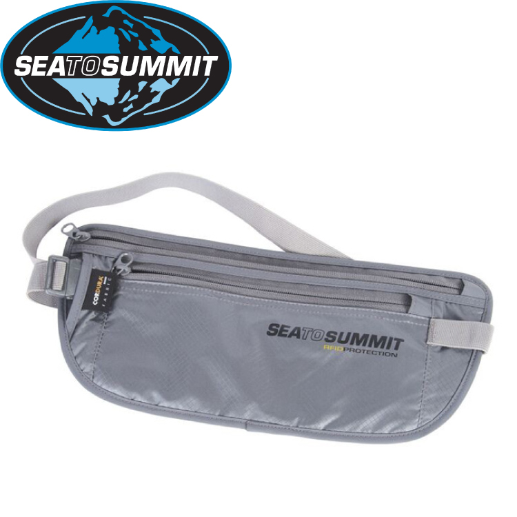 【Sea to Summit 澳洲 RFID 旅行安全藏錢腰包《灰》】STSATLMBRFID/防竊腰包/零錢袋/旅行腰包★滿額送