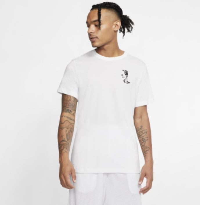 NIKE服飾系列-DRI-FIT 男款白色短袖塗鴉籃球T恤-NO.CD0959100