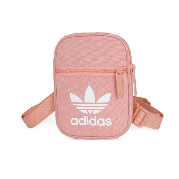 ADIDAS TREFOIL BAG 粉 三葉草 Logo 側背 小包 (布魯克林) DV2406