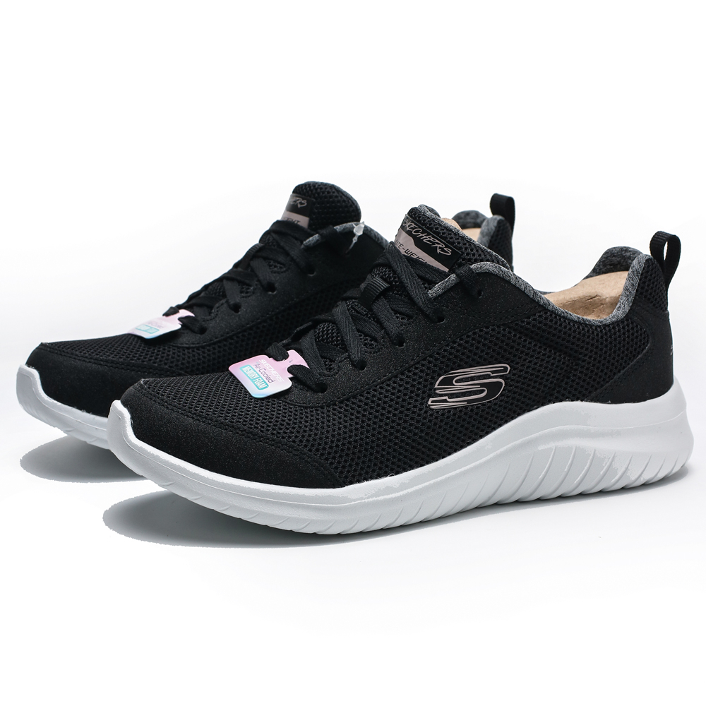 SKECHERS ULTAR FLEX 2.0 黑白 網布 亮蔥 網布 慢跑鞋 女 (布魯克林) 13352BKW