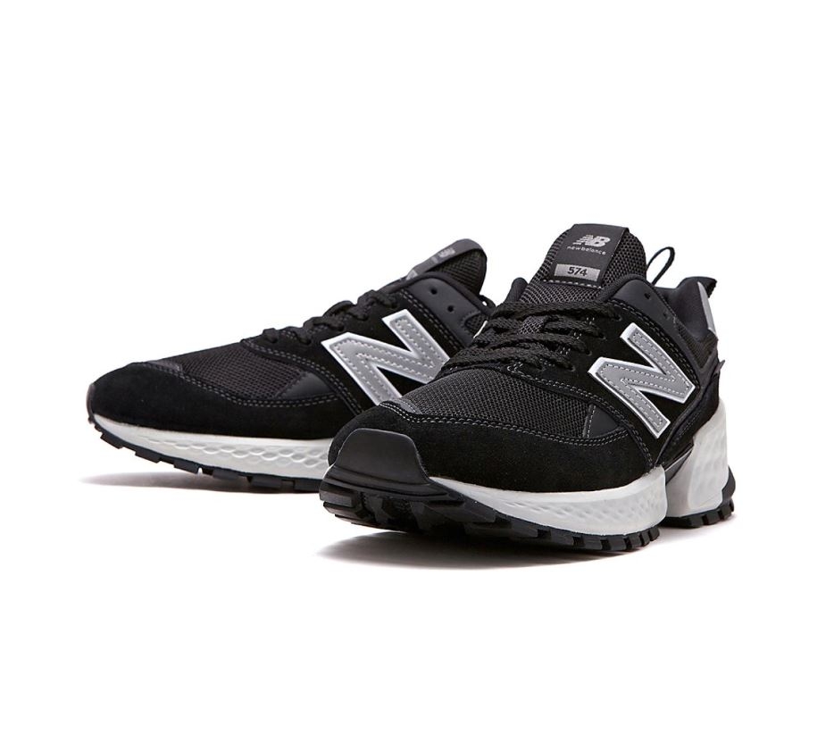 New Balance 男款黑白運動休閒鞋-NO.MS574ACL