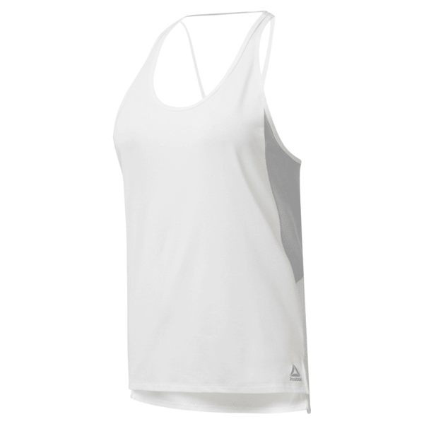 REEBOK SMARTVENT TANK TOP 女裝 背心 慢跑 有氧 交叉 乾爽 舒適 透氣 白【運動世界】DP5637