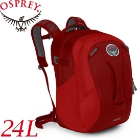 【OSPREY 美國 POGO 24L 賽車紅 休閒背包】POGO 24/雙肩包/自助旅行背包/單車環島★滿額送