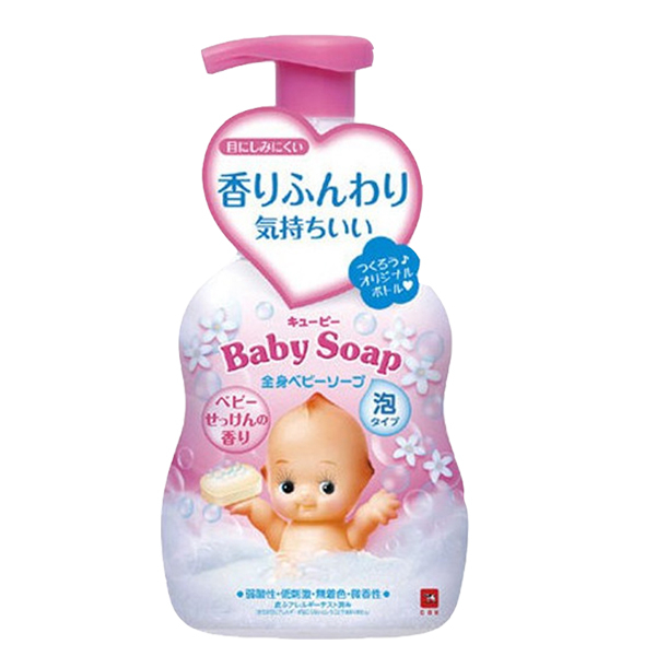 牛乳石鹼COW Q比嬰兒泡泡沐浴乳(嬰兒皂香)400ml x1入