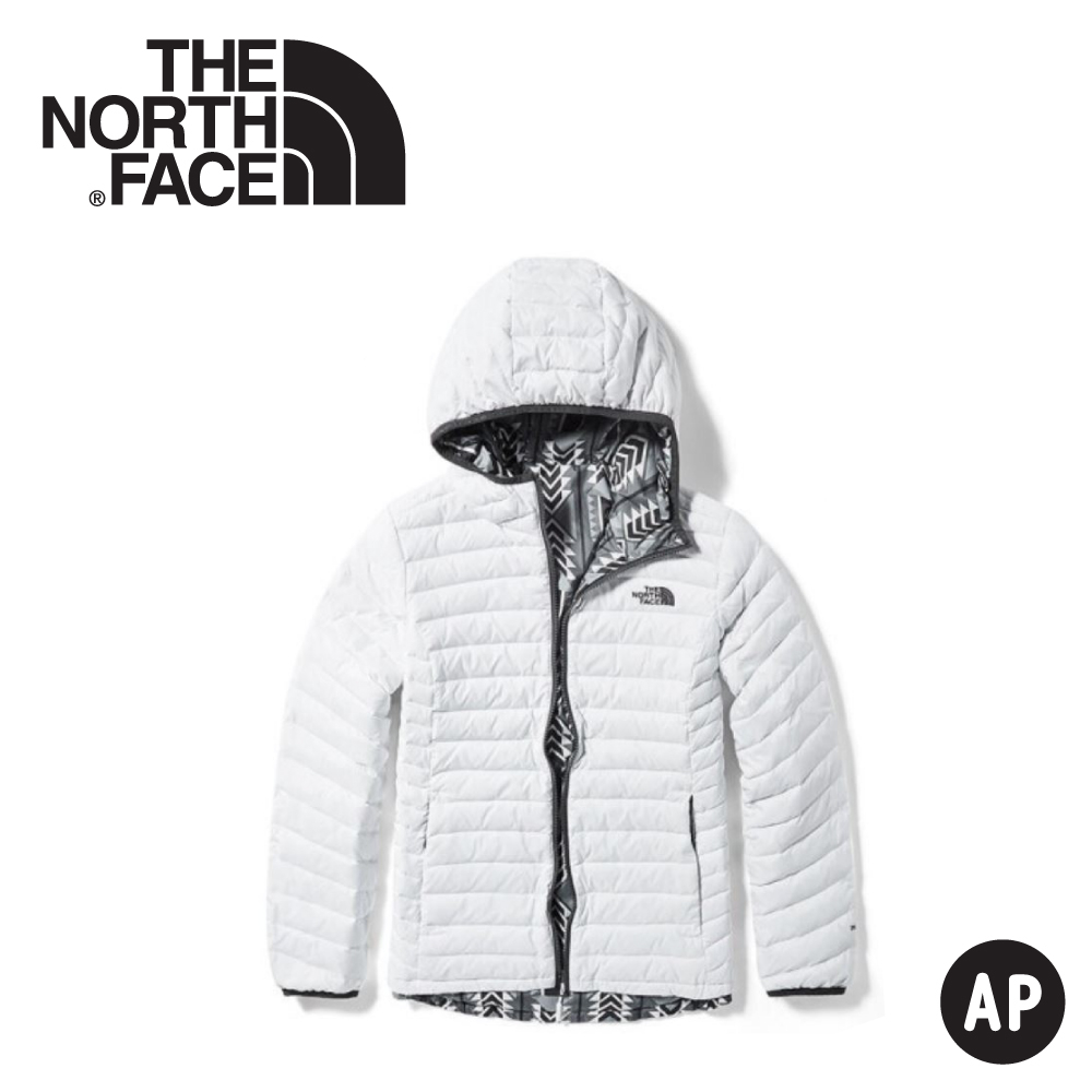 【The North Face 女 FP700羽絨雙面外套《白》】3KTM/羽絨衣/保暖外套/防風外套