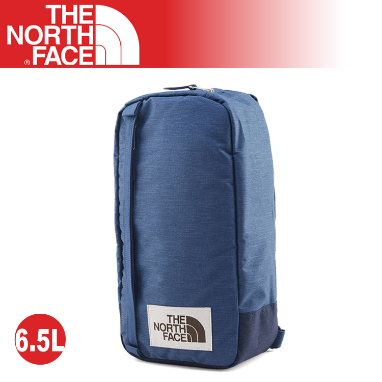 【The North Face 6.5L 多功能單肩斜背包《蔭藍》】3G8K/耐磨側背包/隨行提包/零錢包