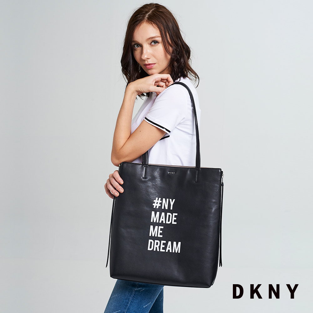 DKNY 女 肩背包 簡約 休閒百搭 黑