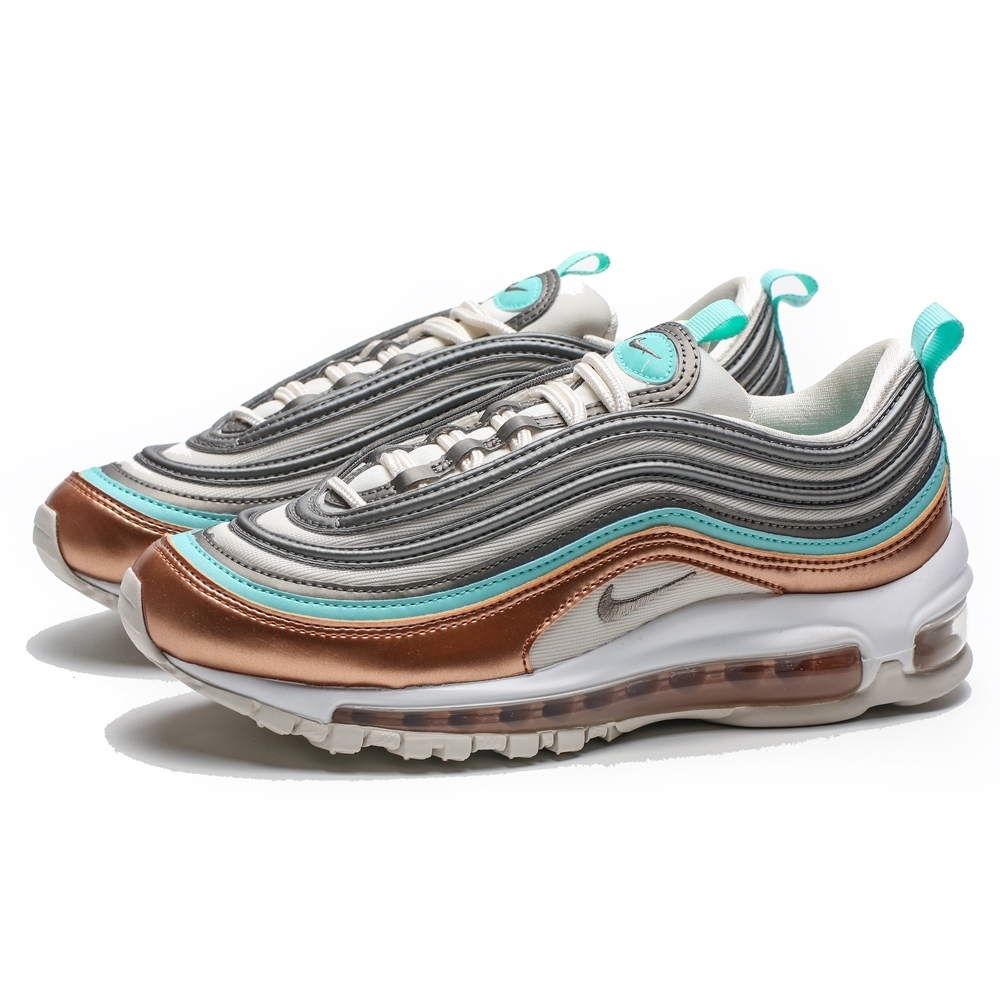 NIKE W AIR MAX 97 灰 水藍 金 復古 氣墊 休閒 慢跑鞋 女 (布魯克林) CQ4806-071