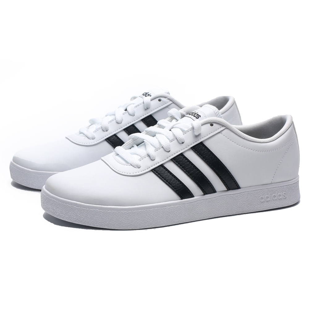 ADIDAS NEO EASY VULC 2.0 白 黑LOGO 皮革 休閒鞋 男(布魯克林) B43666