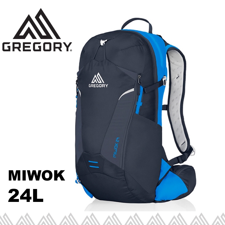 【GREGORY 美國 MIWOK 24 多功能電腦背包《海軍藍》24L】68384/雙肩背包/後背包/旅行/自行車★滿額送