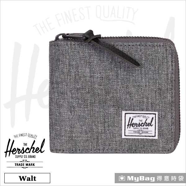 Herschel 皮夾 / 短夾 灰色 全拉鍊短夾 Walt-919 得意時袋